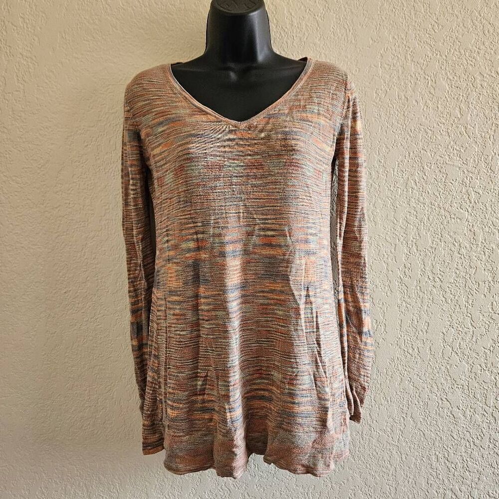 Philippe Adec Knit Space Dye Long Sleeved Top